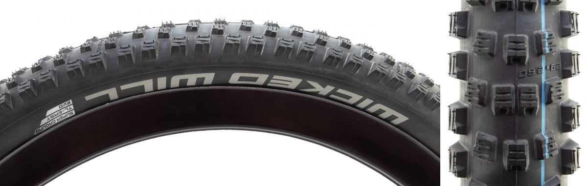 SCHWALBE TIRE SWB WICKED WILL 29x2.6 EVO S-GROUND BK/BSK ADDIX SP-GRIP TLE FOLD - SCHWALBE