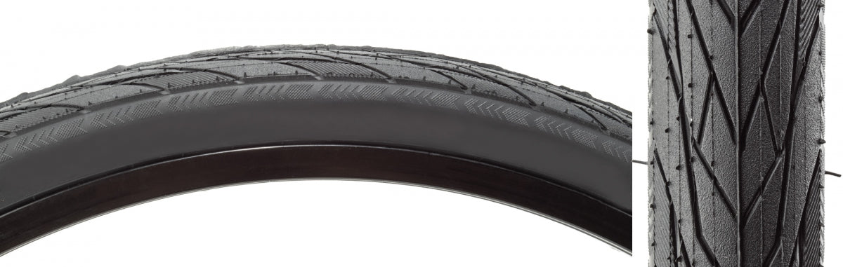 SUNLITE TIRE SUNLT UTILIT 700x38 BK/BK CITY SLICK IV H481 WIRE - SUNLITE