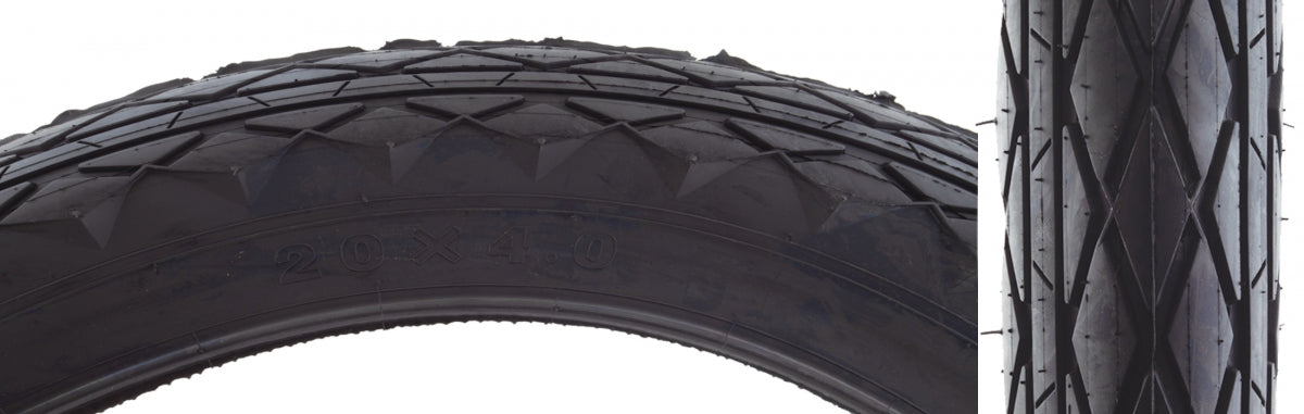 SUNLITE TIRE SUNLT 20x4.0 BK/BK SUPERDAN E25 WIRE - SUNLITE