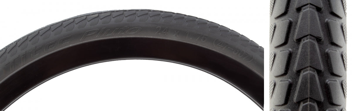 TITEC TIRE TITEC 24x1.75 SOLID FLATFREE WIRE BK - TITEC