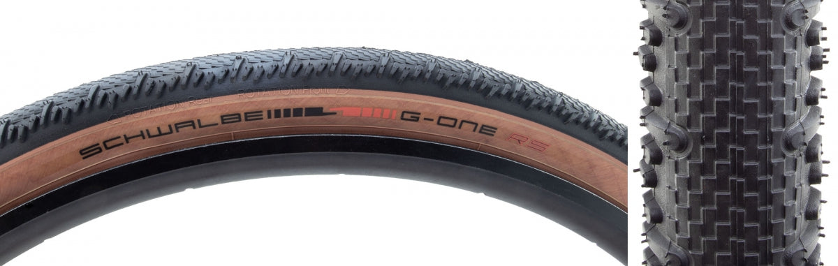 SCHWALBE TIRE SWB G-ONE RS 700x40 EVO S-RACE V-GUARD BK/YSK ADDIX TLR FOLD - SCHWALBE