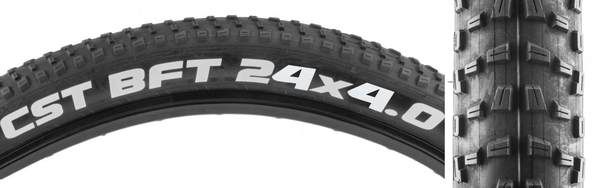 CST PREMIUM TIRE CSTP BFront+ 24x4.0 BK/BK WIRE SC - CST PREMIUM