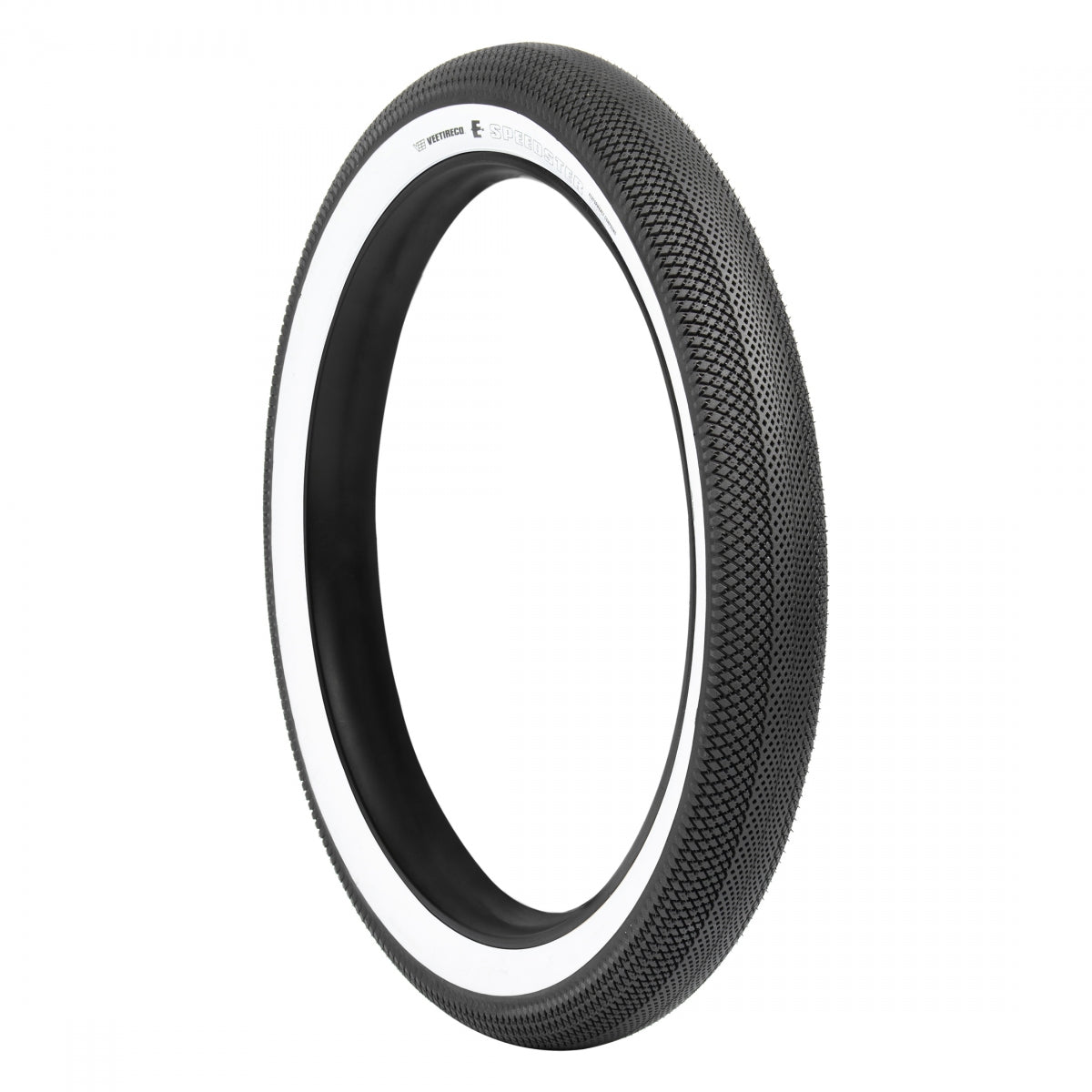VEE TIRE & RUBBER TIRE VEE SPEEDSTER 22x3.0 457 BK/WH WIRE/26 PERF/OVER RIDE E50 - VEE TIRE & RUBBER