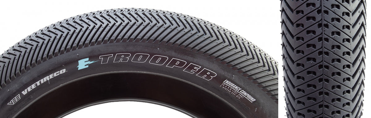 VEE TIRE & RUBBER TIRE VEE TROOPER 20x4.0 BK/BK WIRE/26 ENDURO/OVER RIDE E50 - VEE TIRE & RUBBER