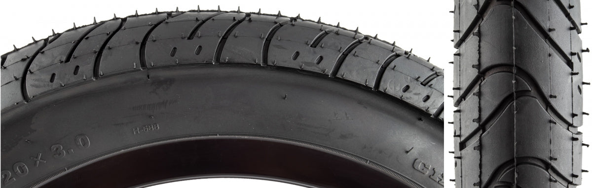 SUNLITE TIRE SUNLT UTILIT 20x3.0 BK/BK H588 SEASIDE WIRE/30 - SUNLITE