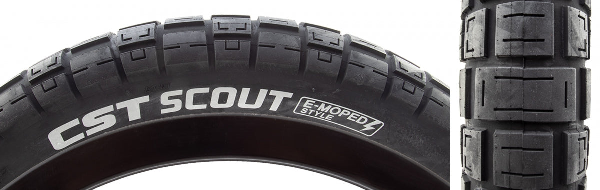 CST PREMIUM TIRE CSTP SCOUT 20x4.0 BK/BK WIRE - CST PREMIUM