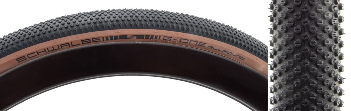 SCHWALBE TIRE SWB G-ONE ALLROUND 700x40 PERF R-GUARD BK/BRZ TLR ADDIX E25 FOLD - SCHWALBE