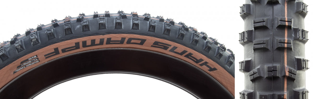 SCHWALBE TIRE SWB HANS DAMPF 29x2.6 EVO S-TRAIL BK/BRZ ADDIX TLR E25 FOLD - SCHWALBE