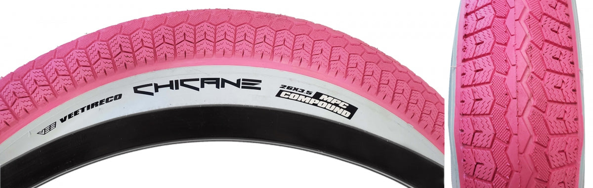 SE BIKES TIRE SE BIKES CHICANE 26x3.5 PK/WH WIRE/72/MPC - SE BIKES