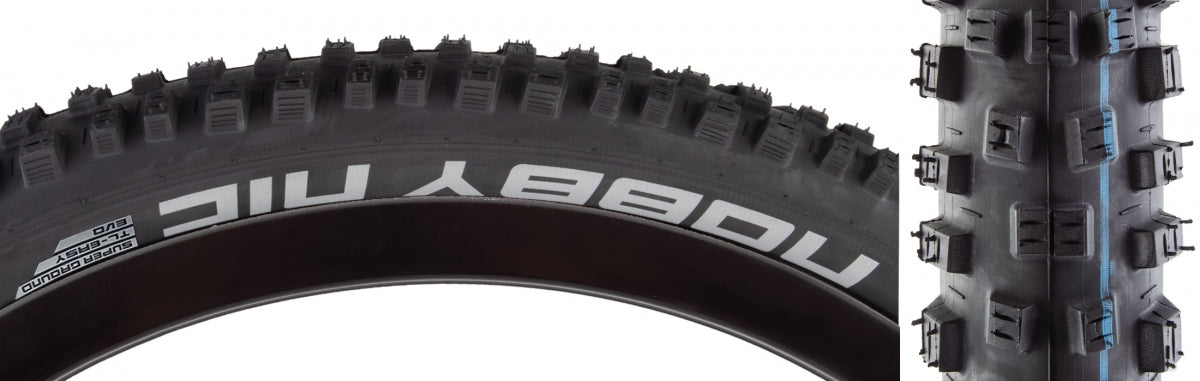SCHWALBE TIRE SWB NOBBY NIC 29x2.35 EVO S-GROUND BK/BSK ADDIX SP-GRIP TLR E50 FOLD (M) - SCHWALBE