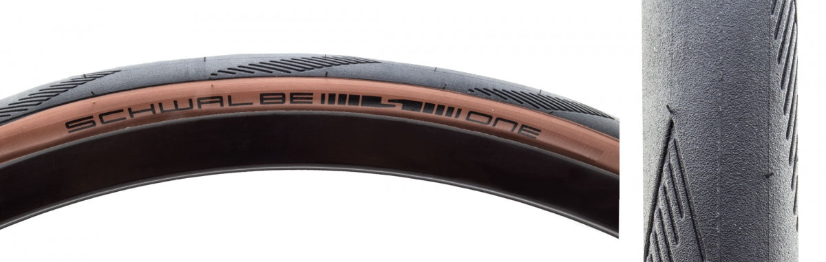 SCHWALBE TIRE SWB ONE 700x28 R-GUARD BK/BRZ ADDIX TLE FOLD - SCHWALBE