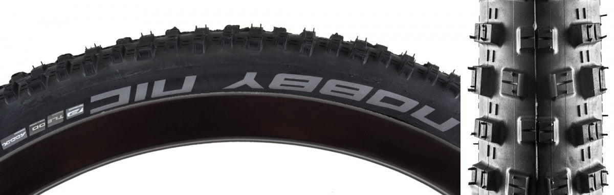SCHWALBE TIRE SWB NOBBY NIC 29x2.40 DD PERF R-GUARD BK/BSK ADDIX TLR E25 FOLD - SCHWALBE