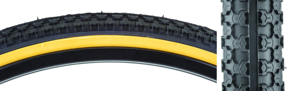 SUNLITE TIRE SUNLT 26x1.5 BK/GM RAISED CTR K53 WIRE - SUNLITE