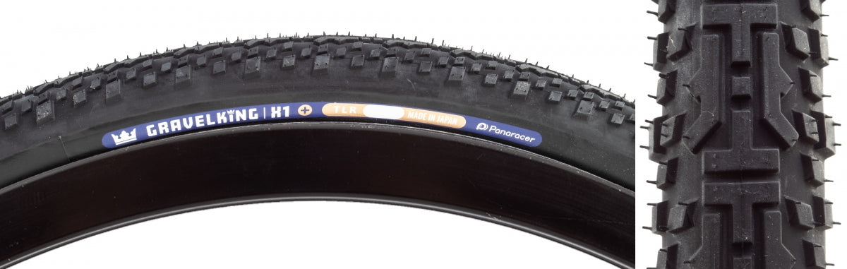 PANARACER TIRE PAN GRAVELKING X1+ 700x45 FOLD TBLS BK/BK - PANARACER