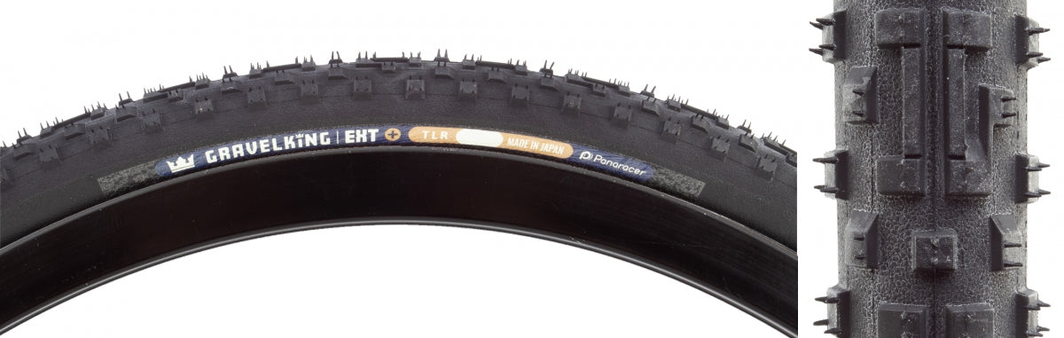 PANARACER TIRE PAN GRAVELKING EXT+ 700x45 FOLD TBLS BK/BK (O) - PANARACER
