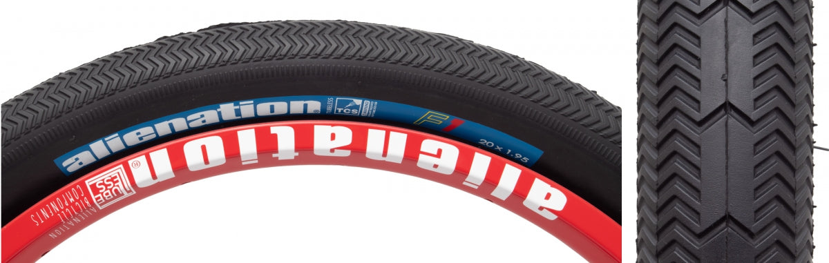 ALIENATION TIRE AN TCS F1 20x1.95 BLUE LABEL FOLD BK/BK - ALIENATION