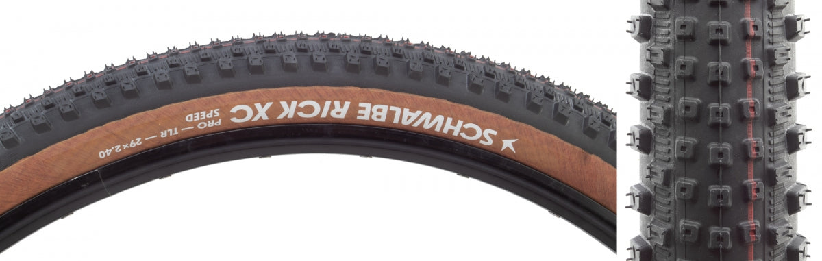 SCHWALBE TIRE SWB RICK XC 29x2.4 EVO BK/TAN ADDIX SPEED TLR E25 FOLD - SCHWALBE