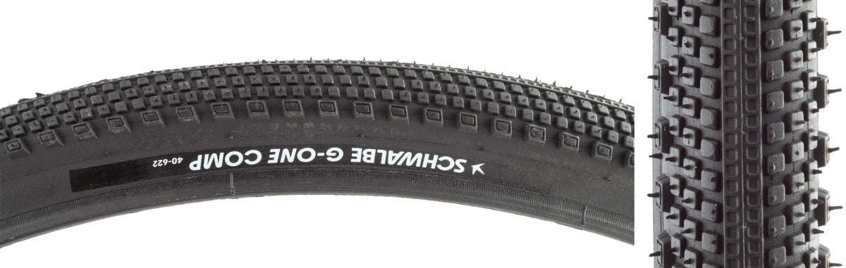 SCHWALBE TIRE SWB G-ONE COMP 700x40 K-GUARD BK/BSSK GREEN COMPOUND WIRE - SCHWALBE