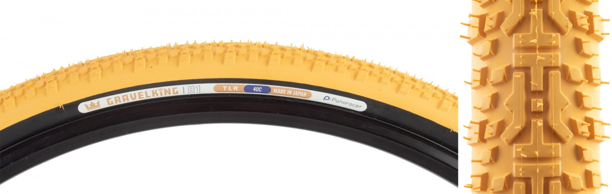 PANARACER TIRE PAN GRAVELKING SS 700x45 FOLD TBLS HONY-BUTR/BK - PANARACER