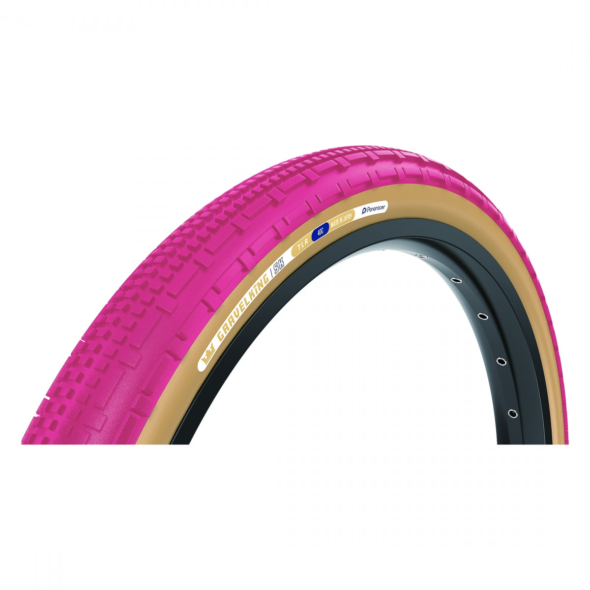 PANARACER TIRE PAN GRAVELKING SK 700x45 FOLD TBLS CRANBRY/BN - PANARACER