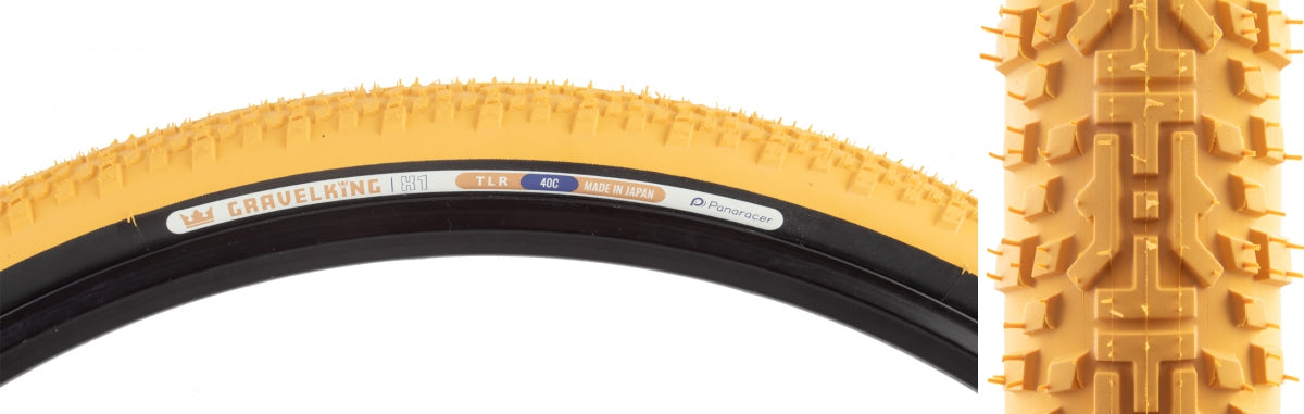 PANARACER TIRE PAN GRAVELKING X1 700x40 FOLD TBLS HONY-BUTR/BK - PANARACER