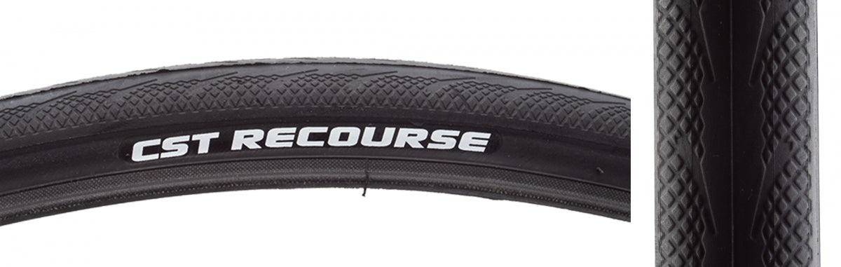CST PREMIUM TIRE CSTP RECOURSE 700x25 BK WIRE - CST PREMIUM