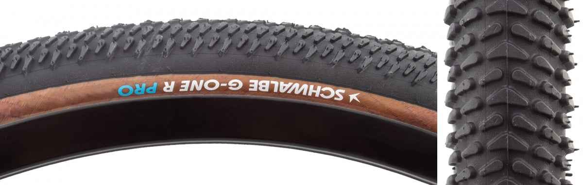 SCHWALBE TIRE SWB G-ONE R PRO 700x40 EVO V-GUARD BK/TAN ADDIX RACE TLR E25 FOLD - SCHWALBE