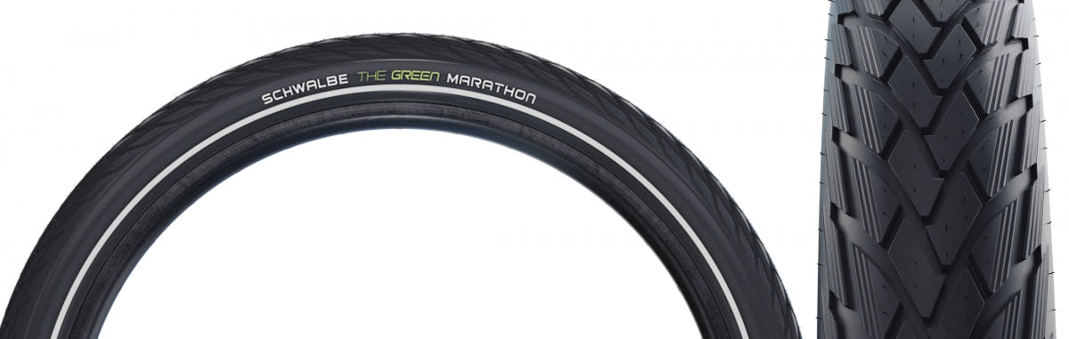 SCHWALBE TIRE SWB MARATHON 700x47 (28x1.75) PERF GN-GUARD BK/BSK/REF ADDIX ECO E50 WIRE - SCHWALBE