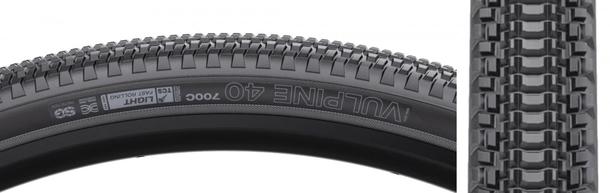 WTB TIRE WTB VULPINE 700x40 BK/BK LIGHT FR TCS/120/DUAL-DNA/SG FOLD - WTB