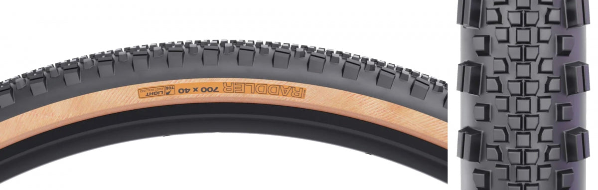 WTB TIRE WTB RADDLER 700x40 BK/TAN LIGHT FR TCS/120/DUAL-DNA/SG2 FOLD - WTB