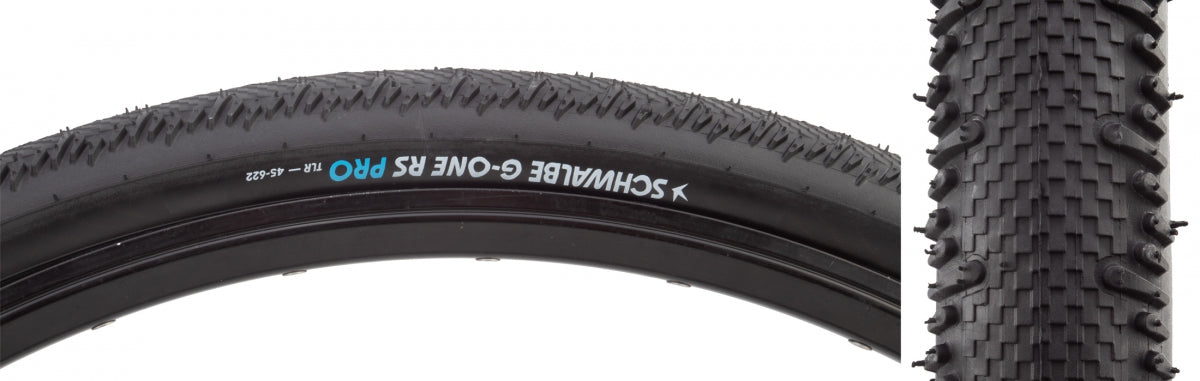 SCHWALBE TIRE SWB G-ONE RS PRO 700x45 EVO V-GUARD BK/BSK ADDIX RACE TLR E25 FOLD - SCHWALBE
