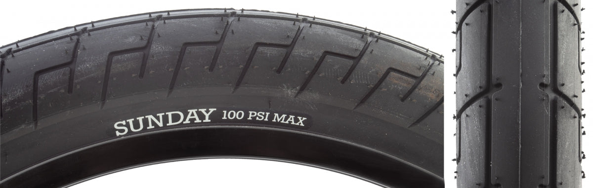 SUNDAY TIRE SUNDAY STREET SWEEPER V2 20x2.25 BK/BK WIRE - SUNDAY