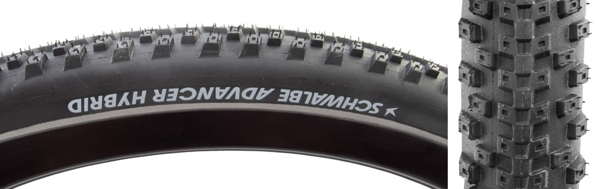 SCHWALBE TIRE SWB ADVANCER HYBRID 29x2.25 ACTIVE P-GUARD BK/BSK/REF GREEN COMPOUND WIRE - SCHWALBE
