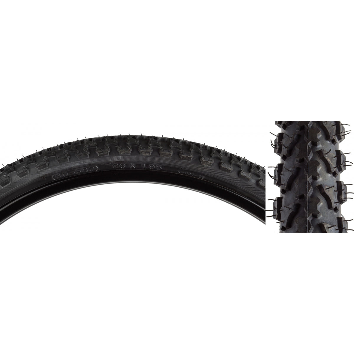 SUNLITE TIRE SUNLT 26x1.95 BK/BK MODQUAD K821 WIRE - SUNLITE
