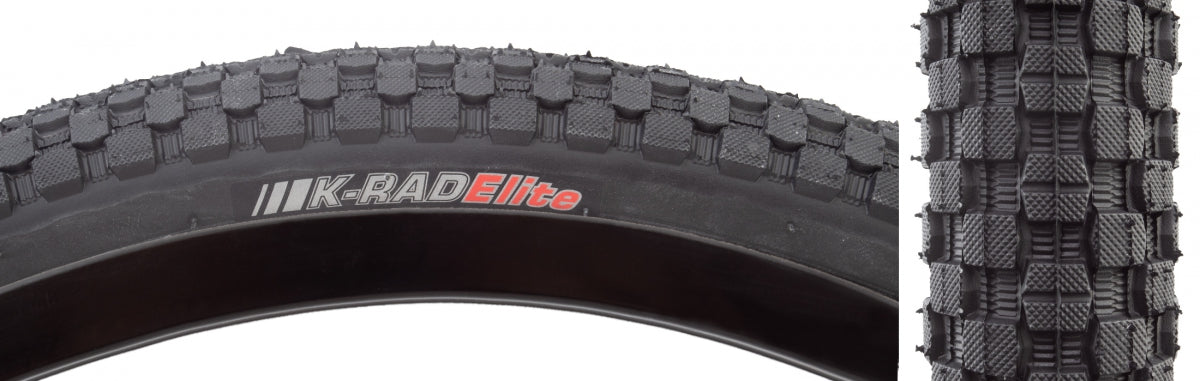 KENDA TIRE KEN K-RAD ELITE 26x2.125 BK/BK DTC/60 FOLD 80psi - KENDA