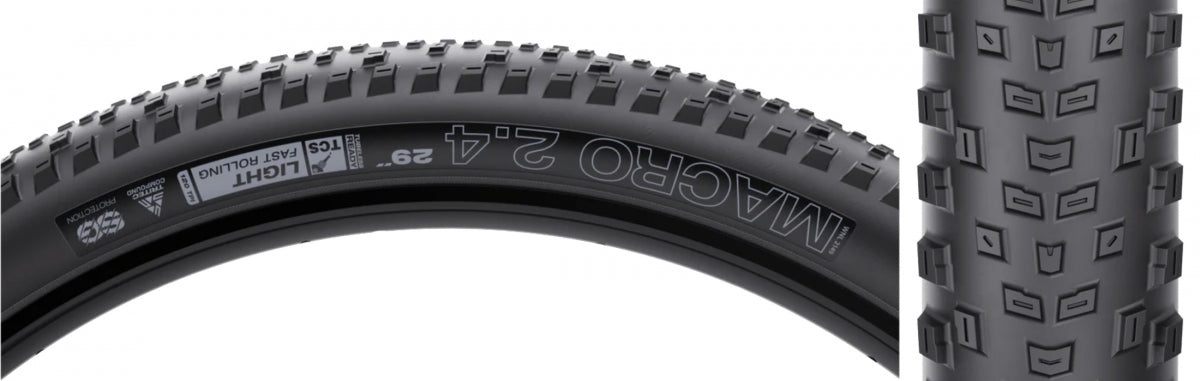 WTB TIRE WTB MACRO 29x2.4 BK/BK LIGHT FR TCS/120/TT/SG FOLD - WTB