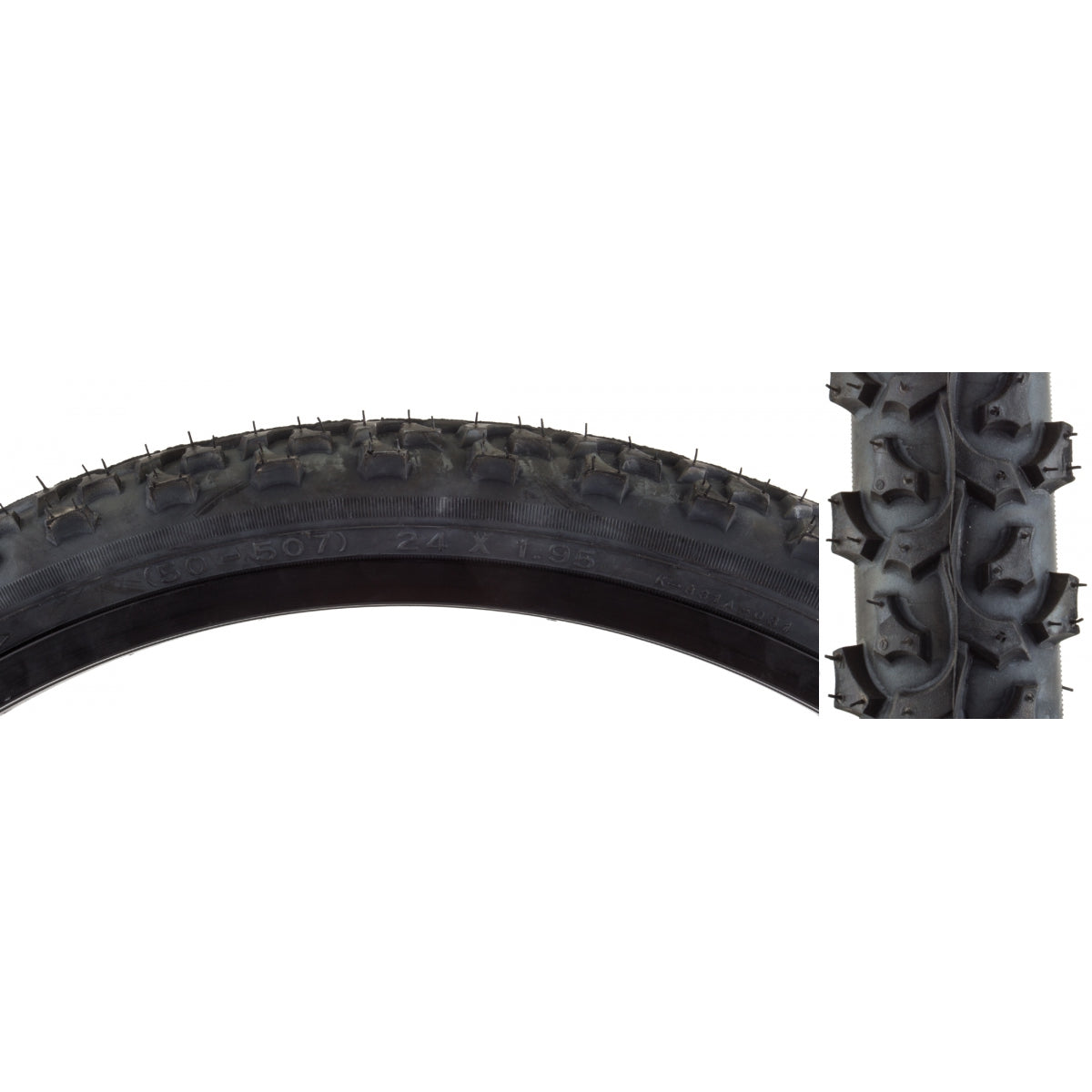 SUNLITE TIRE SUNLT 24x1.95 BK/BK ALPHABITE K831 WIRE - SUNLITE
