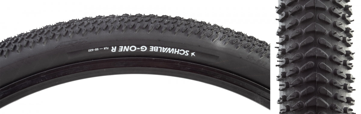 SCHWALBE TIRE SWB G-ONE R 700x50 PERF R-GUARD BK/BSK ADDIX GRN TLR E25 FOLD - SCHWALBE
