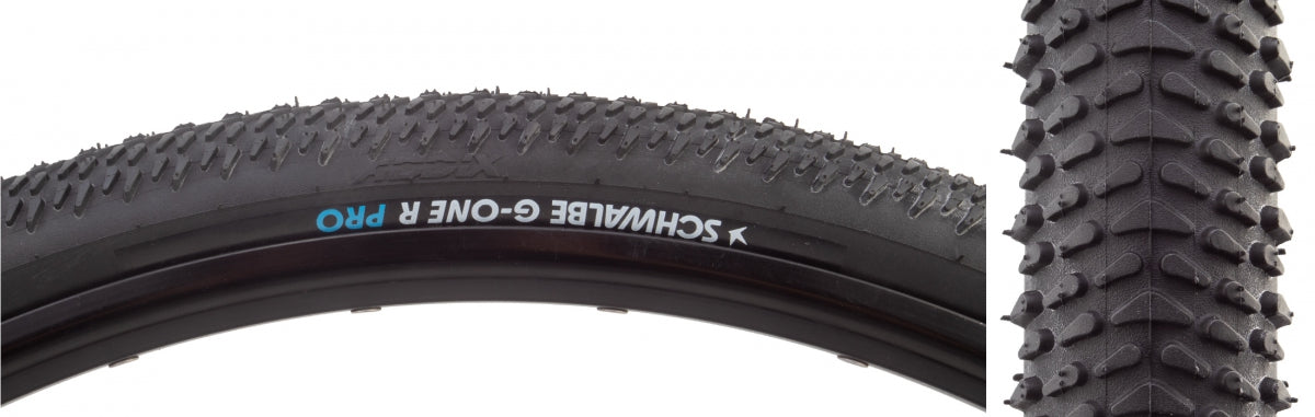 SCHWALBE TIRE SWB G-ONE R PRO 700x35 EVO V-GUARD BK/BSK ADDIX RACE TLR E25 FOLD - SCHWALBE
