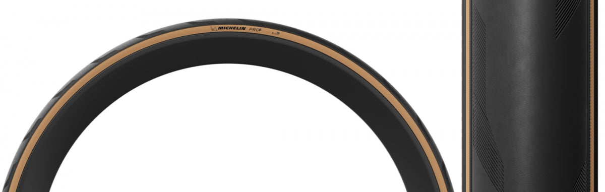 MICHELIN TIRE MICHELIN PRO5 700x32 BK/TAN FOLD/3x120 GUM-X/TLR/E25 - MICHELIN
