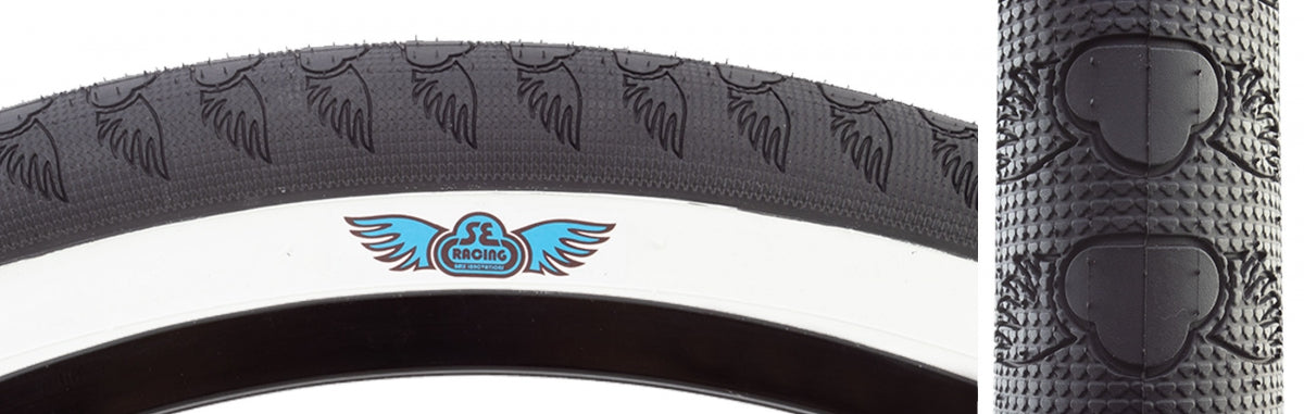 SE BIKES TIRE SE BIKES SE BOZACK 32x2.4 BK/WH WIRE/33/CHF - SE BIKES