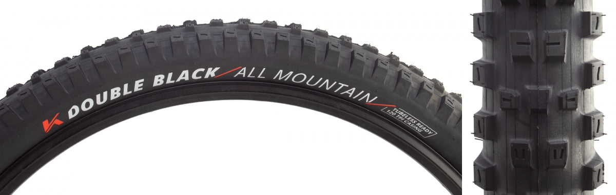 KENDA TIRE KEN DOUBLE BLACK ALL MOUNTAIN 27.5x2.4 BK/BK ATC/120 FOLD - KENDA