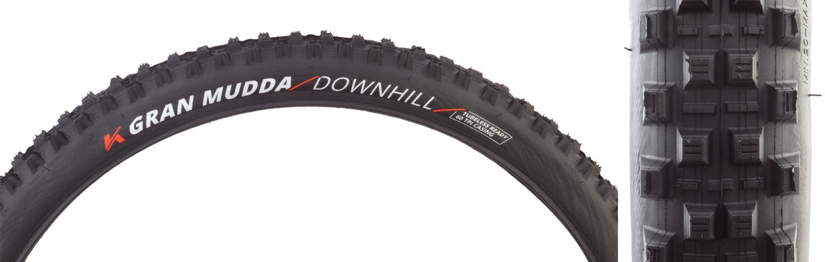 KENDA TIRE KEN GRAN MUDDA DOWNHILL 27.5x2.4 BK/BK 60 FOLD - KENDA