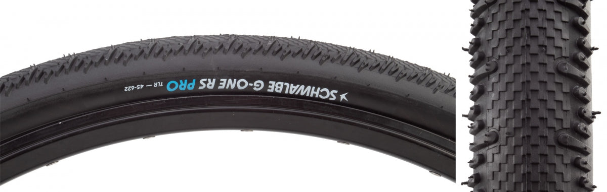 SCHWALBE TIRE SWB G-ONE RS PRO 700x55 EVO V-GUARD BK/BSK ADDIX RACE TLR E25 FOLD - SCHWALBE