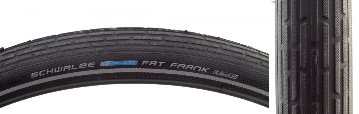 SCHWALBE TIRE SWB FAT FRANK 700x50 (28x2.0) TWIN SKIN K-GUARD BK/BSK/REF WIRE - SCHWALBE