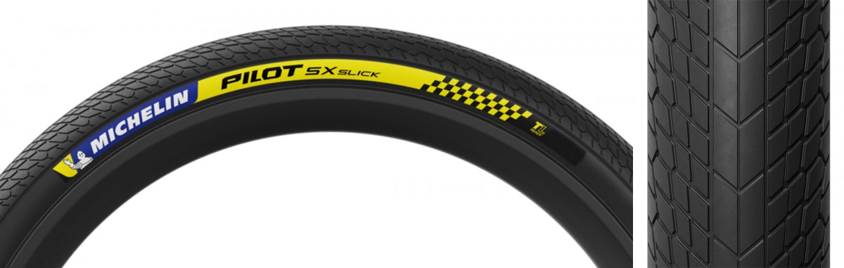 MICHELIN TIRE MICHELIN PILOT SX SLICK 20x1.7 BK/BK FOLD/4x120/TLR - MICHELIN