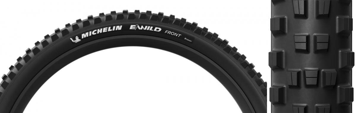 MICHELIN TIRE MICHELIN E-WILD Front 27.5x2.6 BK/BK FOLD/2x33 MAGI-X/E50/TLR - MICHELIN