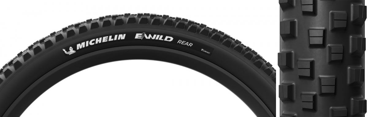 MICHELIN TIRE MICHELIN E-WILD Rear 27.5x2.6 BK/BK FOLD/2x33 MAGI-X/E50/TLR - MICHELIN