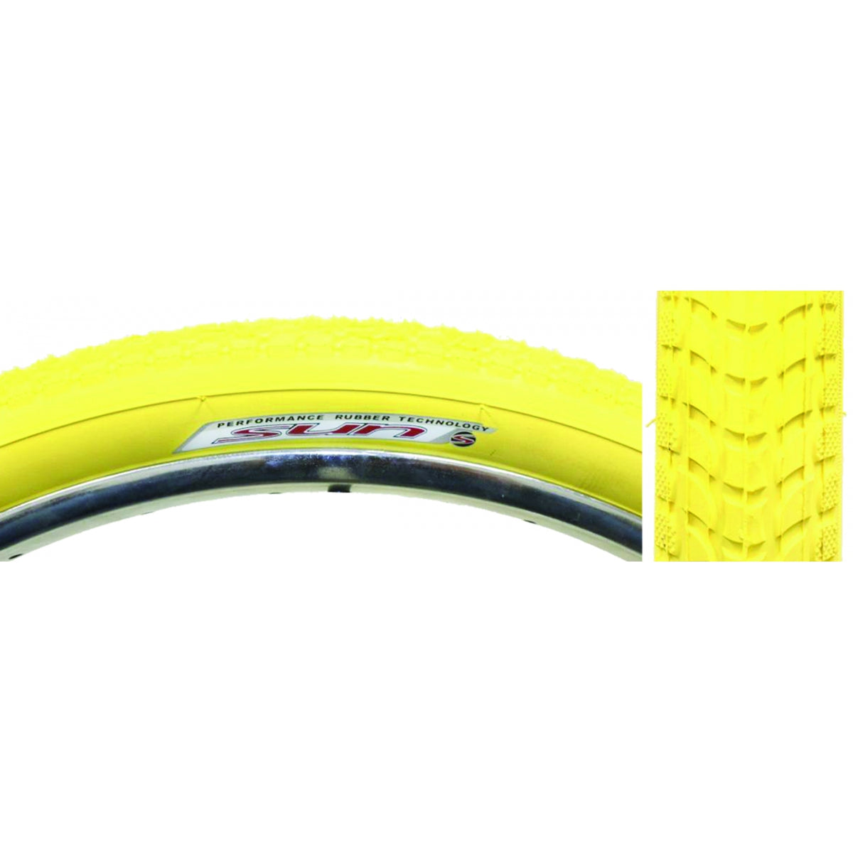 SUNLITE TIRE SUNLT 26x2.125 YL/YL CRUISER K927w/SUN LOGO KOMFORT WIRE - SUNLITE