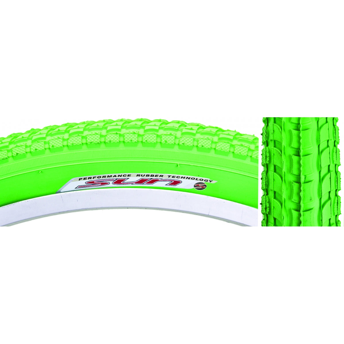 SUNLITE TIRE SUNLT 26x2.125 GN/GN CRUISER K927w/SUN LOGO KOMFORT WIRE - SUNLITE